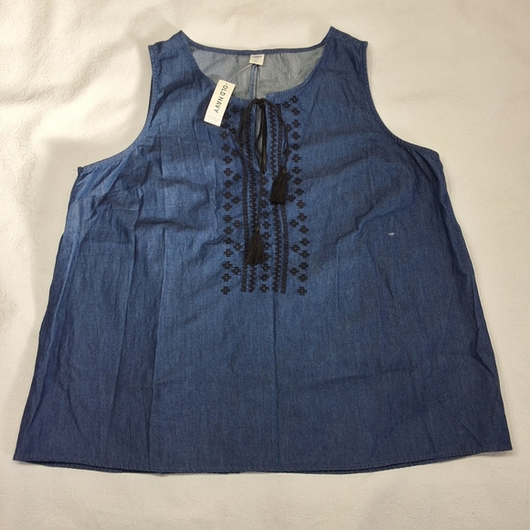 Old Navy Tops - New Old Navy women's Denim sleeveless top size XL - .